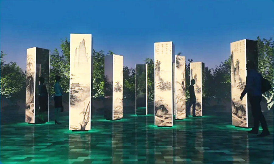 光影藝術(shù)作品“最憶是杭州”